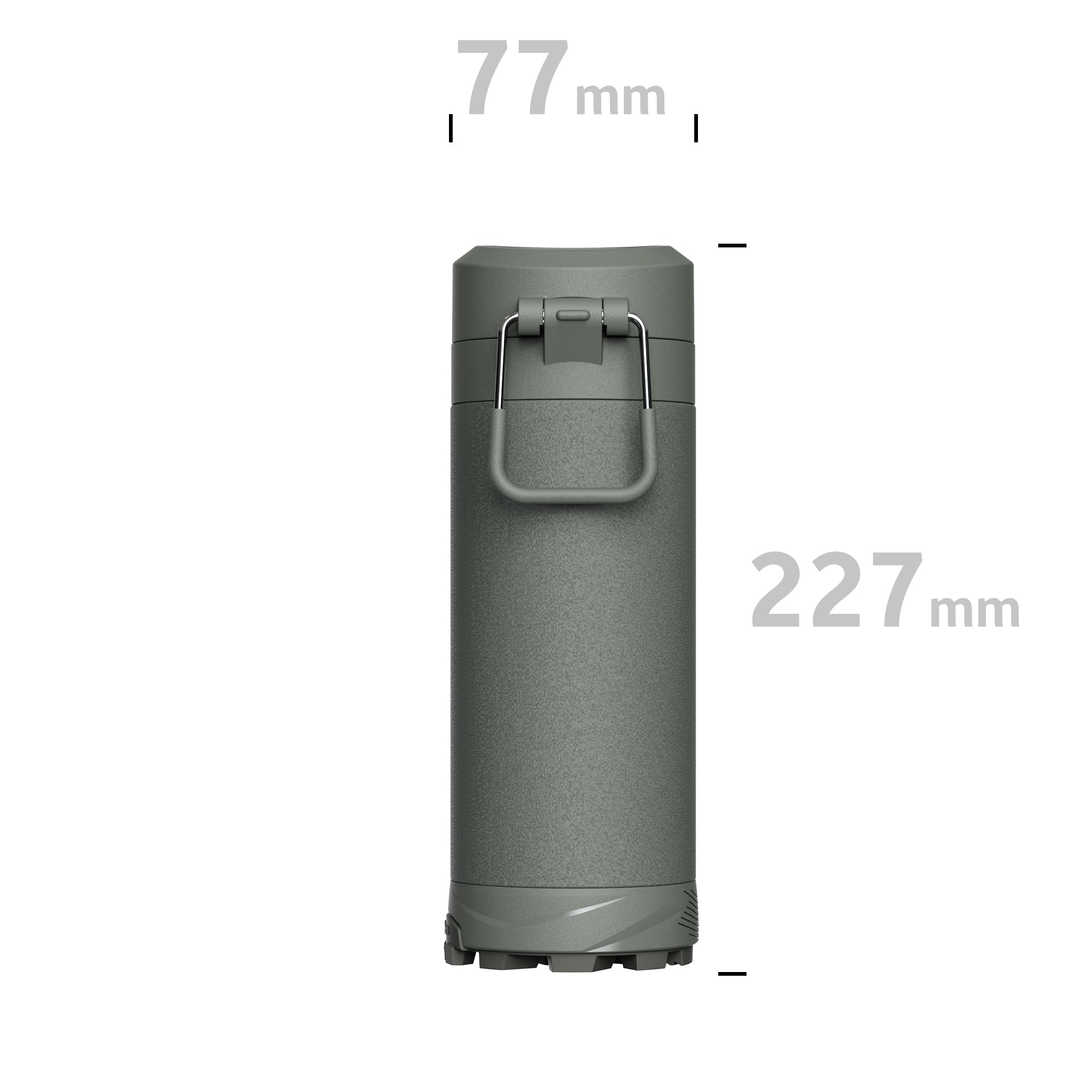 SHUKLAM Insulated Water Bottle 19.6OZ Grey Green